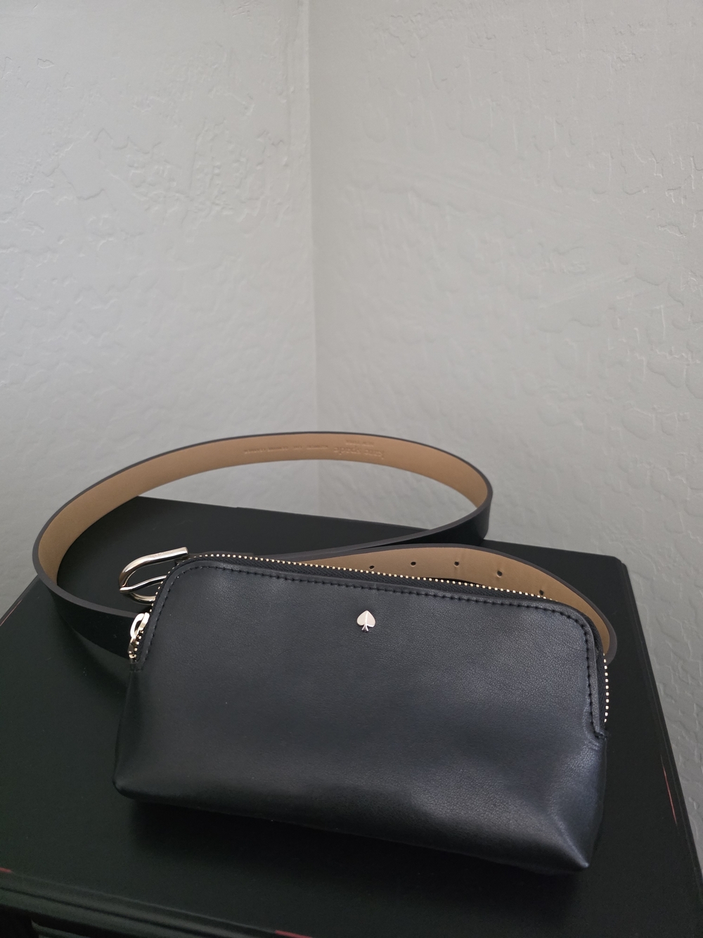 Kate Spade Black Leather Belt Bag